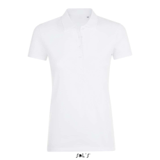 SOL'S PHOENIX sztreccs Női galléros póló SO01709, White-2XL