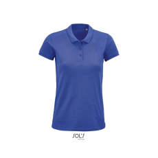 SOL'S PLANET organikus rövid ujjú Női galléros póló SO03575, Royal Blue-2XL