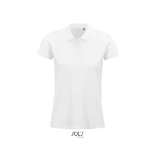 SOL&#039;S PLANET organikus rövid ujjú Női galléros póló SO03575, White-S női póló