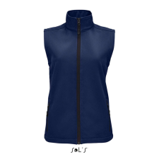 SOL'S RACE Női cipzáras softshell mellény SO02888, French Navy-XL női mellény