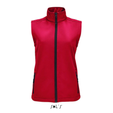 SOL'S RACE Női cipzáras softshell mellény SO02888, Pepper Red-2XL