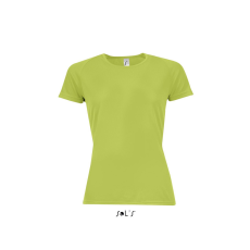 SOL'S raglános Női rövid ujjú sport póló SO01159, Apple Green-XL