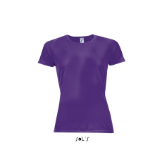 SOL'S raglános Női rövid ujjú sport póló SO01159, Dark Purple-L