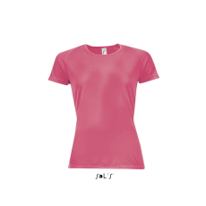 SOL'S raglános Női rövid ujjú sport póló SO01159, Neon Coral-XS