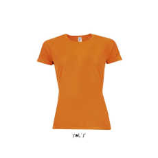 SOL'S raglános Női rövid ujjú sport póló SO01159, Neon Orange-XS