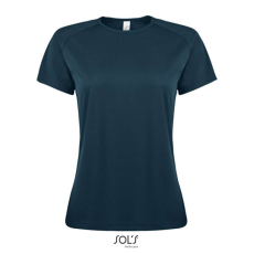SOL'S raglános Női rövid ujjú sport póló SO01159, Petroleum Blue-L