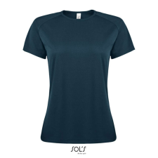 SOL&#039;S raglános Női rövid ujjú sport póló SO01159, Petroleum Blue-M női póló