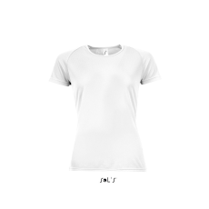 SOL'S raglános Női rövid ujjú sport póló SO01159, White-L