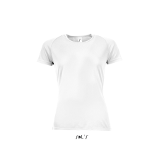 SOL&#039;S raglános Női rövid ujjú sport póló SO01159, White-XL női póló
