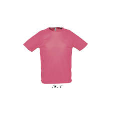 SOL&#039;S raglános, rövid ujjú férfi sport póló SO11939, Neon Coral-XL férfi póló