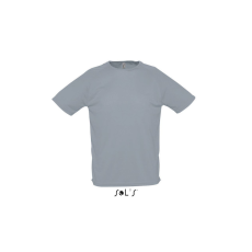 SOL'S raglános, rövid ujjú férfi sport póló SO11939, Pure Grey-XS