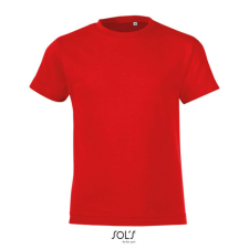 SOL'S REGENT FIT gyerek rövid ujjú kereknyakú póló SO01183, Red-10A gyerek póló