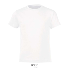SOL'S REGENT FIT gyerek rövid ujjú kereknyakú póló SO01183, White-10A