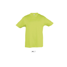 SOL&#039;S REGENT KIDS környakas gyerek rövid ujjú pamut póló SO11970, Apple Green-12A gyerek póló