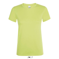 SOL'S REGENT Női kereknyakú rövid ujjú pamut póló SO01825, Apple Green-XL