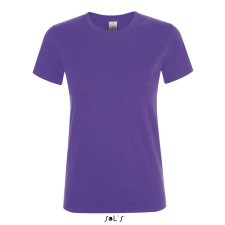 SOL&#039;S REGENT Női kereknyakú rövid ujjú pamut póló SO01825, Dark Purple-S női póló