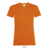 SOL'S REGENT Női kereknyakú rövid ujjú pamut póló SO01825, Orange-M