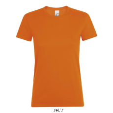SOL'S REGENT Női kereknyakú rövid ujjú pamut póló SO01825, Orange-S