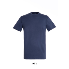 SOL'S REGENT unisex kereknyakú rövid ujjú pamut póló SO11380, Denim-L férfi póló