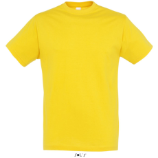 SOL'S REGENT unisex kereknyakú rövid ujjú pamut póló SO11380, Gold-XS