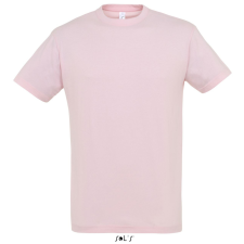 SOL&#039;S REGENT unisex kereknyakú rövid ujjú pamut póló SO11380, Medium Pink-M férfi póló