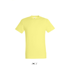 SOL'S REGENT unisex kereknyakú rövid ujjú pamut póló SO11380, Pale Yellow-XL