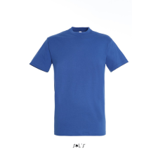 SOL&#039;S REGENT unisex kereknyakú rövid ujjú pamut póló SO11380, Royal Blue-XL férfi póló