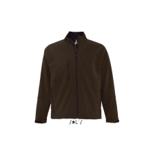 SOL&#039;S RELAX vastag 3 rétegű férfi softshell dzseki SO46600, Dark Chocolate-M férfi kabát, dzseki