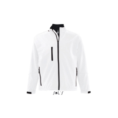 SOL'S RELAX vastag 3 rétegű férfi softshell dzseki SO46600, White-4XL