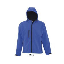 SOL&#039;S REPLAY kapucnis cipzáras férfi softshell dzseki SO46602, Royal Blue-M férfi kabát, dzseki