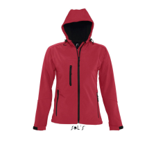 SOL&#039;S REPLAY kapucnis cipzáras Női softshell dzseki SO46802, Pepper Red-XL női dzseki, kabát