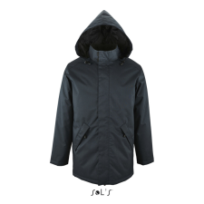 SOL&#039;S ROBYN steppelt bélésű unisex kabát, gallérba rejthető kapucnival SO02109, French Navy-4XL férfi kabát, dzseki