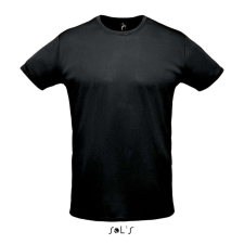 SOL'S rövid ujjú unisex sport póló SO02995, Black-M férfi póló