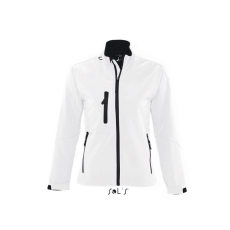 SOL'S ROXY vastag 3 rétegű Női softshell dzseki SO46800, White-S