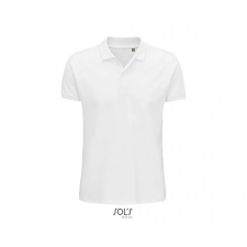 SOL'S SO03566 férfi biopamut galléros piké póló, White R férfi póló