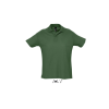 SOL'S SUMMER II rövid ujjú férfi galléros piké pamut póló SO11342, Golf Green-2XL
