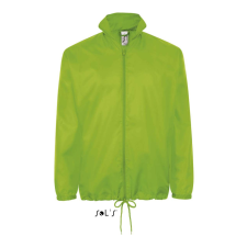 SOL'S széldzseki, gallérba rejtett kapucnival SO01618, Lime-3XL férfi kabát, dzseki