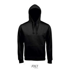 SOL'S unisex kapucnis pulóver SO02991, Black-M női pulóver, kardigán