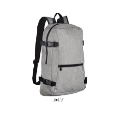 SOL'S Uniszex hátizsák SOL'S SO01394 Sol'S Wall Street - 600D polyester Backpack -Egy méret, Grey Melange
