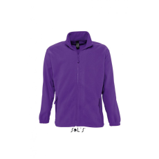 SOL'S Uniszex kabát SOL'S SO55000 Sol'S north Men - Zipped Fleece Jacket -2XL, Dark Purple