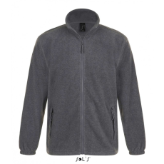 SOL'S Uniszex kabát SOL'S SO55000 Sol'S north Men - Zipped Fleece Jacket -2XL, Grey Melange