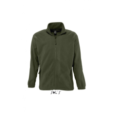 SOL'S Uniszex kabát SOL'S SO55000 Sol'S north Men - Zipped Fleece Jacket -4XL, Army