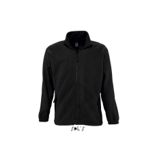 SOL'S Uniszex kabát SOL'S SO55000 Sol'S north Men - Zipped Fleece Jacket -5XL, Black