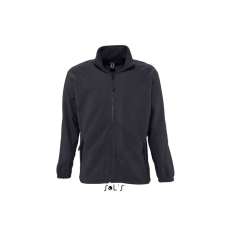 SOL'S Uniszex kabát SOL'S SO55000 Sol'S north Men - Zipped Fleece Jacket -L, Charcoal Grey