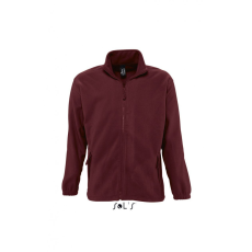 SOL'S Uniszex kabát SOL'S SO55000 Sol'S north Men - Zipped Fleece Jacket -XL, Burgundy