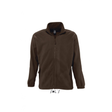 SOL&#039;S Uniszex kabát SOL&#039;S SO55000 Sol&#039;S north Men - Zipped Fleece Jacket -XS, Dark Chocolate női dzseki, kabát