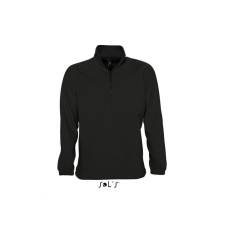 SOL&#039;S Uniszex pulóver SOL&#039;S SO56000 Sol&#039;S ness - Fleece 1/4 Zip Sweatshirt -2XL, Black férfi pulóver, kardigán