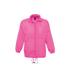 SOL'S vízálló, kapucnis széldzseki SO32000, Neon Pink 2-XS