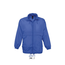 SOL&#039;S vízálló, kapucnis széldzseki SO32000, Royal Blue-2XL férfi kabát, dzseki