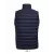 SOL'S WAVE könnyű bélelt férfi steppelt mellény SO01436, Navy-L
